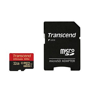 Флеш карта microSD 32GB Transcend microSDHC Class 10 UHS-1 Ultimate,600x, MLC
