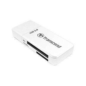 Устройство чтения/записи флеш карт Transcend RDF5, SD/microSD, USB 3.0, белый
