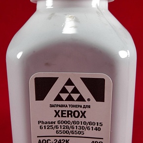 Тонер XEROX Phaser 6000/6010/6015/6125/6128/6130/6140/6500/6505 Black (фл. 40г) AQC-США фас.Россия