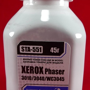 Тонер XEROX Phaser 3010/3040/WC3045 (фл. 45г) B&W Standart фас.Россия