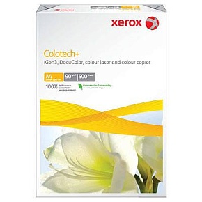 Бумага XEROX Colotech Plus без покрытия 170CIE, 90г, A4, 500 листов. Грузить кратно 5 шт. см. 003R94641