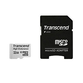 Флеш карта microSD 32GB Transcend microSDHC Class 10 (SD адаптер) ,MLC