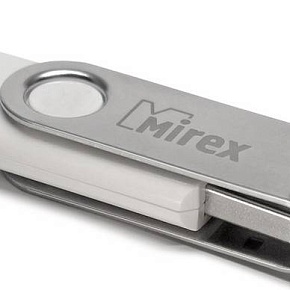 Флеш накопитель 4GB Mirex Swivel, USB 2.0, Белый