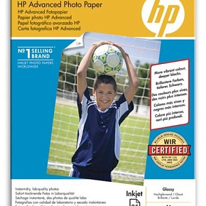 Фотобумага HP Улучшенная Глянцевая, 250 г/м, A4(21x29,7)/25л.