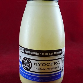 Тонер для Kyocera TK-5240Y, P5026/M5526 Yellow (фл. 50г) 3K B&W Premium фас.Россия