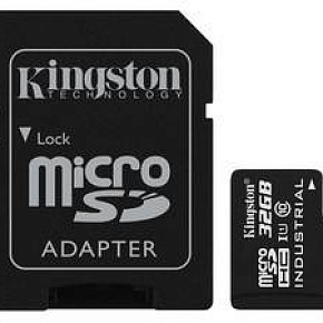 Флеш карта microSD 32GB Kingston microSDHC Class 10 UHS-I Industrial Temp (SD адаптер)