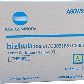 Тонер Konica-Minolta bizhub C3351/C3851 желтый TNP-49Y A95W250