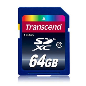 Флеш карта SD 64GB Transcend SDXC Class 10