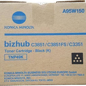 Тонер Konica-Minolta bizhub C3351/C3851 черный TNP-49K A95W150