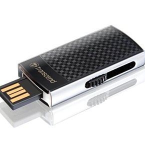 Флеш накопитель 16GB Transcend JetFlash 560, USB 2.0, Хром/Черный