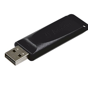Флеш накопитель 16GB Verbatim Slider, USB 2.0, Черный