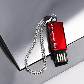 Флеш накопитель 16Gb Silicon Power Touch 810, USB 2.0, Красный