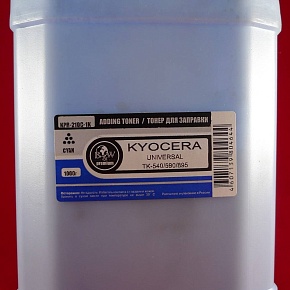 Тонер для Kyocera Universal (TK-590/540/550/560/570/580/895) Cyan (кан. 1кг) B&W Premium (Mitsubishi/MKI) фас.Россия