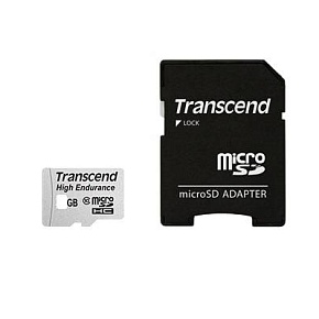 Флеш карта microSD 16GB Transcend microSDHC Class 10 (SD адаптер) ,MLC