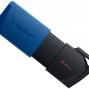 Флеш накопитель 64GB Kingston DataTraveler Exodia M, USB 3.2 Черный/голубой