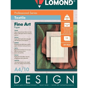Дизайнерская бумага LOMOND Глянцевая "Ткань",200/А4/10л.