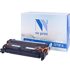 Картридж NVP совместимый NV-Q7581A Cyan для HP Color LaserJet CP3505/ CP3800 (6000k)